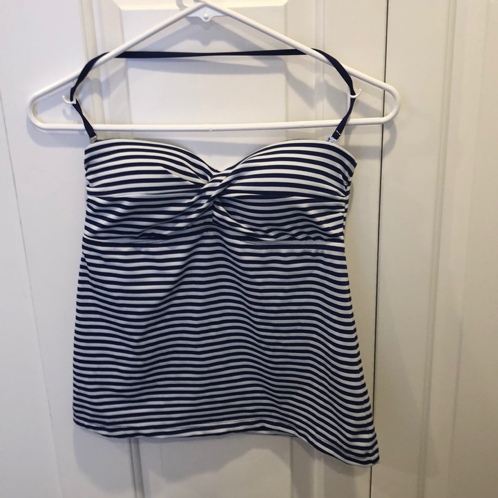 A tankini swimsuit top
